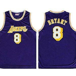 #8 Boy's Basketball Jersey Purple
